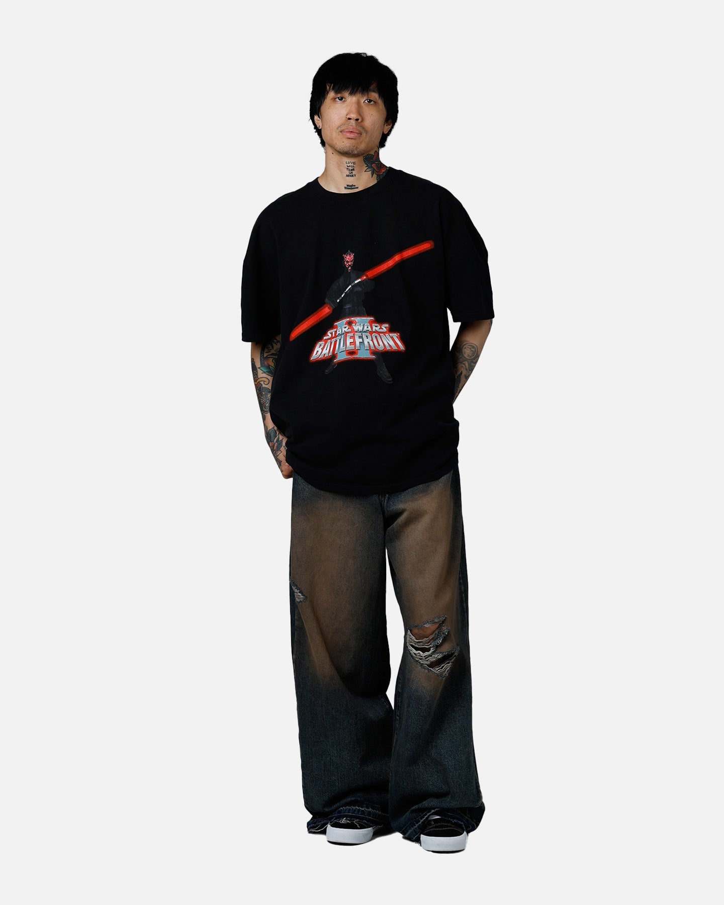 73Studio Star Wars Darth Maul Battlefront II T-Shirt Black