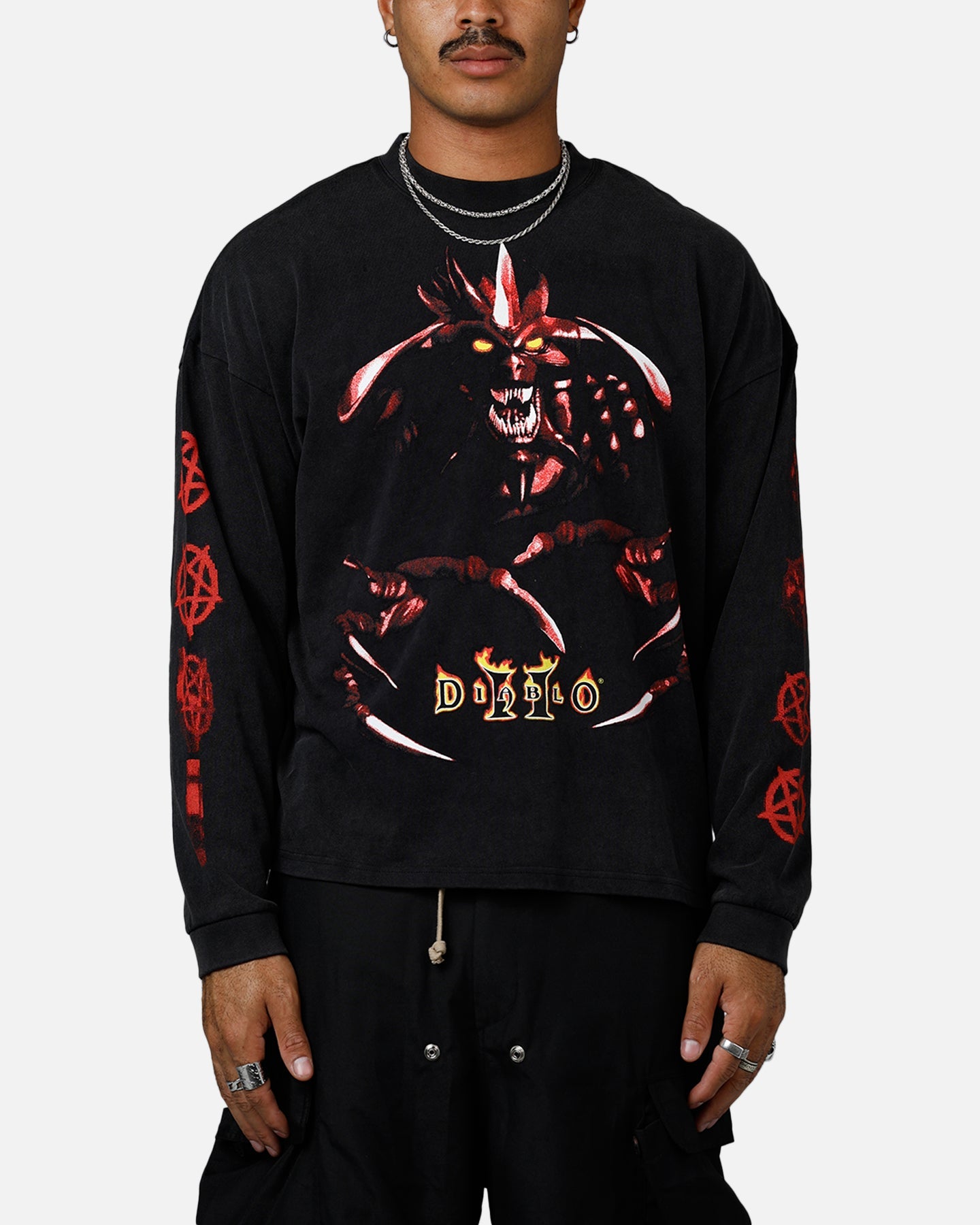 73Studio X Diablo II Halloween Evil Has Survive Long Sleeve T-Shirt Black