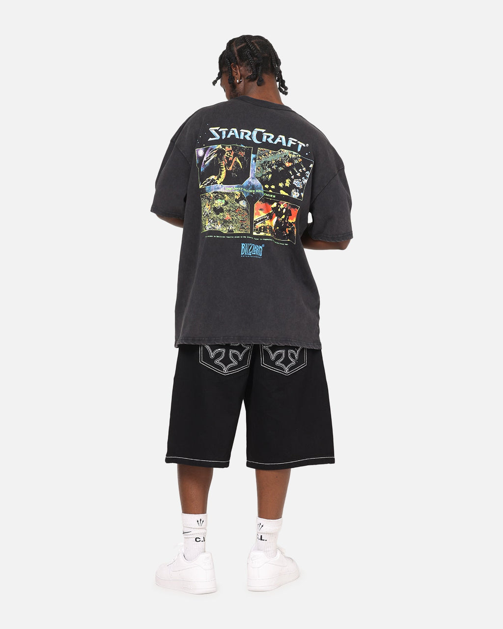 73Studio X Starcraft Vintage T-Shirt Off Black